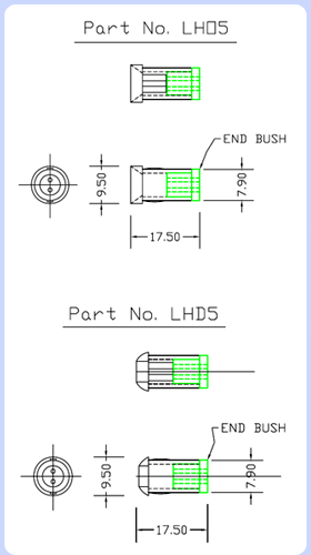 LED Holder for PCB Mounting